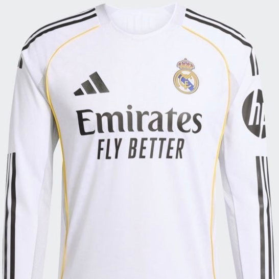 RÉAL MADRID EXTÉRIEUR MANCHE LONG 2025/26